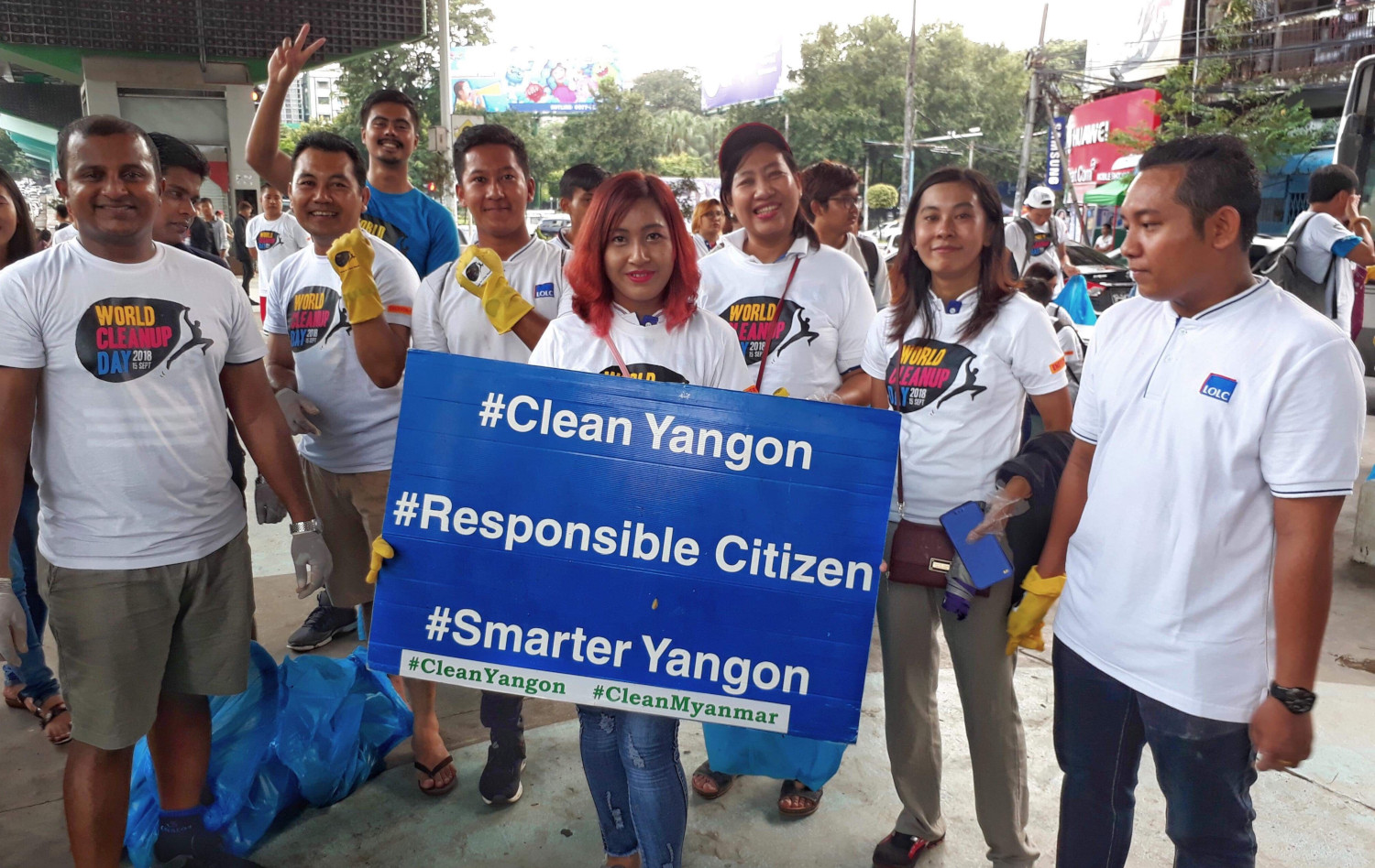 World Clean Up Day with Clean Yangon