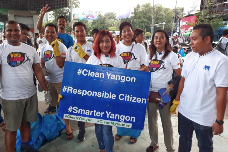 World Clean Up Day with Clean Yangon